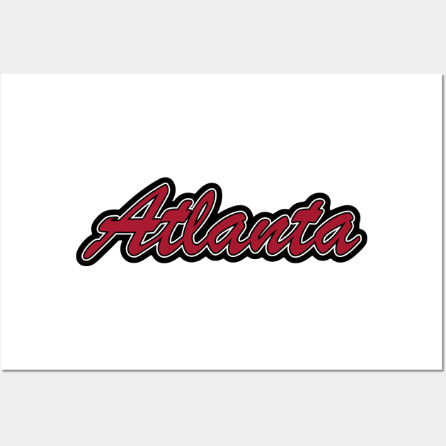 Football Fan of Atlanta Wall Art by gkillerb